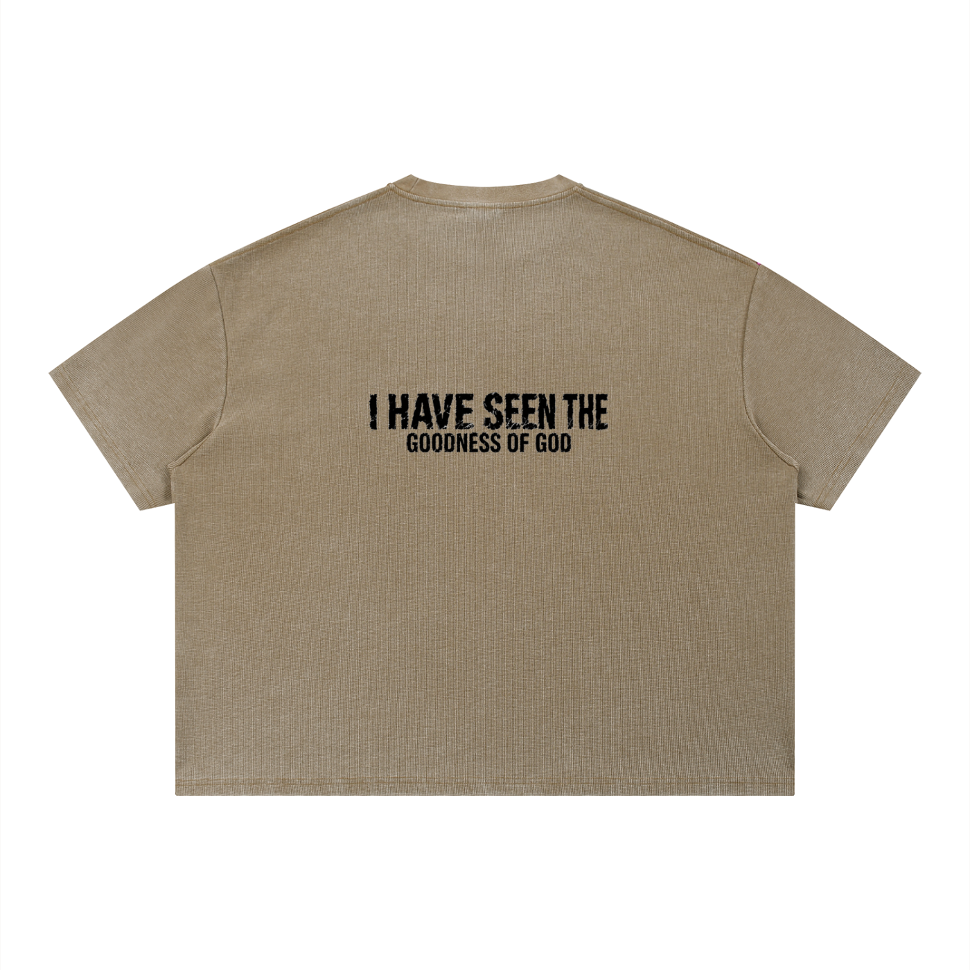 Unisex Vintage Wash Sunfade Boxy Waffle T-Shirt